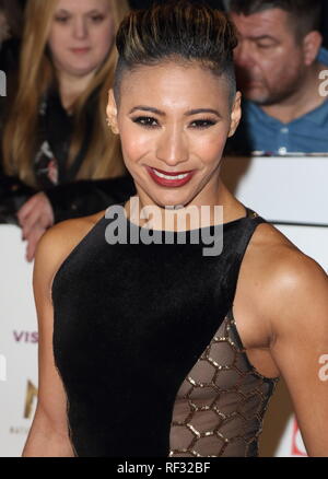 Londres, Royaume-Uni. 22 janvier, 2019. Karen Clifton vu sur le tapis rouge lors de la National Television Awards à l'O2, Peninsula Square à Londres. Credit : Keith Mayhew SOPA/Images/ZUMA/Alamy Fil Live News Banque D'Images