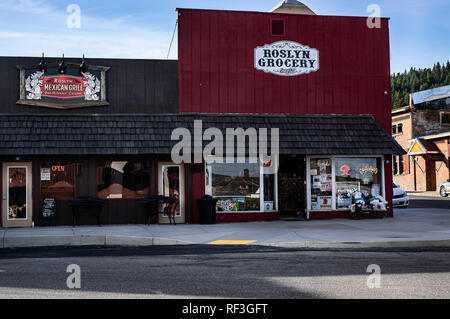 Downton Roslyn, Washington State, USA Banque D'Images