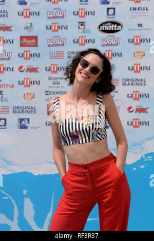 L'Italie. Le 25 juillet, 2018. Lodovica Comello à Giffoni Film Festival 2018. Credit : Giovanni Lemba/Pacific Press/Alamy Live News Banque D'Images