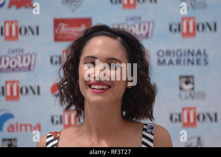 L'Italie. Le 25 juillet, 2018. Lodovica Comello à Giffoni Film Festival 2018. Credit : Giovanni Lemba/Pacific Press/Alamy Live News Banque D'Images