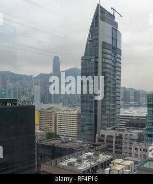 Un gratte-ciel de Pékin Road Tsim Sha Tsui Hong Kong, Chine Banque D'Images