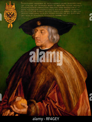 Portrait de Maximilien I - Saint Empereur romain - Albrecht Dürer Banque D'Images