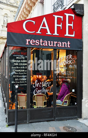 Café Restaurant - Paris - France Banque D'Images