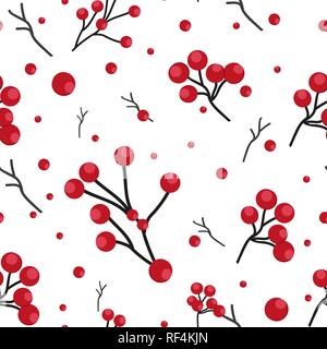Orange rouge malpropre rowan berry mountain ash berries belle saison automne délicat motif transparent sur fond blanc Illustration de Vecteur