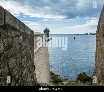 France, Morbihan, Port Louis Citadelle remanié par Vauban, à l'entrée du port de Lorient Banque D'Images