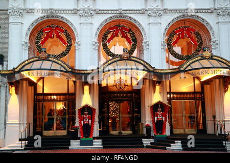 Entrée de l'hôtel Intercontinental Mark Hopkins San Francisco, États-Unis Banque D'Images