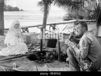 Robert Mitchum et Deborah Kerr, Dieu sait, monsieur Allison, 1957 Banque D'Images