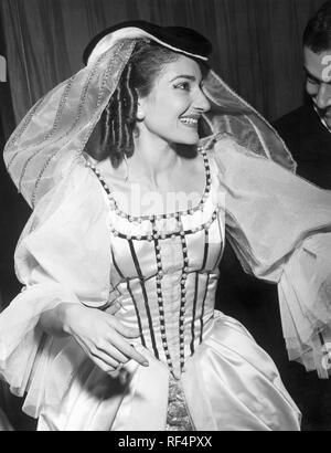 Maria Callas, Un ballo in maschera, 1957-1958 Banque D'Images