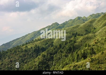 Grassy Mountain tops en Chine Banque D'Images