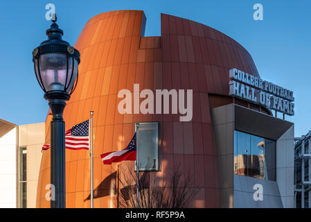 College Football Hall of Fame en centre-ville d'Atlanta, Géorgie. (USA) Banque D'Images