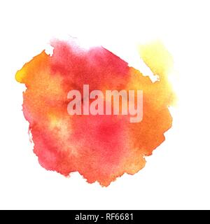 Une dynamique artistique abstrait rouge et rose texture de fond à l'aquarelle, scalable vector graphic avec une place pour le logo ou texte Illustration de Vecteur