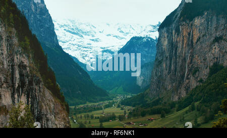 Chute de Staubbach vallée de Lauterbrunnen Banque D'Images