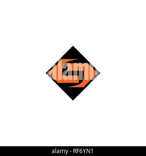 Lettre S carrés. logo graphique lettre initiale s logo graphique, modèle de conception de logo d'entreprise. Illustration de Vecteur