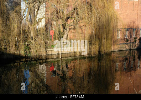 Les moulins à farine de l'arrondissement à l'abandon à Tewkesbury dans le Gloucestershire, au sud-ouest de l'Angleterre Banque D'Images