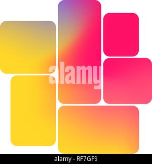 Abstract background mesh gradient floue. Modèle de page lisse coloré Illustration de Vecteur