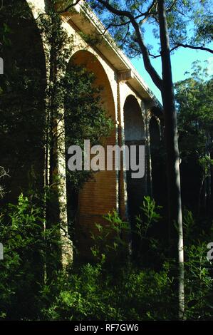 Sac à dos Gully Viaduc, Lapstone, Blue Mountains, Australie Banque D'Images