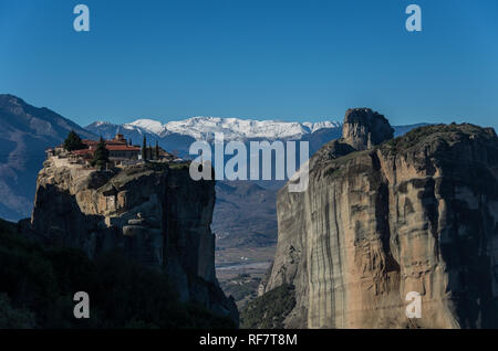 Monastère de la Sainte Trinité (Agia Trias) au complexe de monastères des Météores en Grèce Banque D'Images