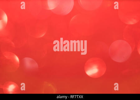 Flickering Lights de flou artistique rouge pour le texte et l'arrière-plan. Banque D'Images