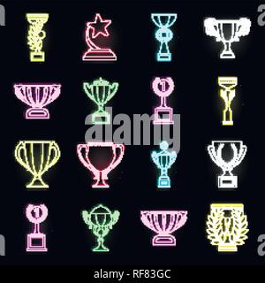 Défi,art,coupe,collection,champion,design,or,icône,gris,illustration,logo,isolé,,néon,prix,récompense gratifiante,set,signer,super,coupe,symbole,trophée Victoire,,web,gagnant, vecteurs vecteur , Illustration de Vecteur