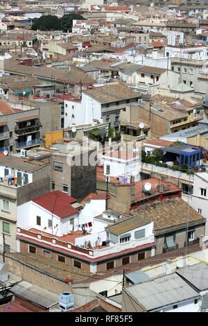 ESP, Valence, Espagne : vue sur la vieille ville Banque D'Images