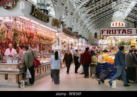 ESP, Valence, Espagne : Marché Central Hall, Mercado Central Banque D'Images