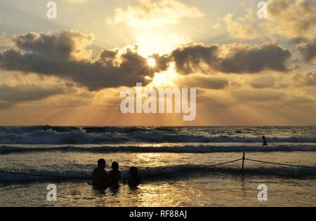 Haïfa Hof haCarmel, Carmel Beach, Dado en Israël Banque D'Images