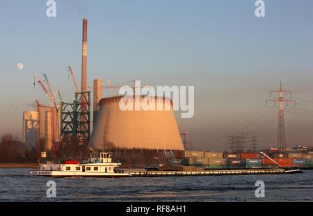 Site de construction du nouveau 750 mégawatts coal power station Walsum-10, construit par Hitachi Power Europe à Duisburg Banque D'Images