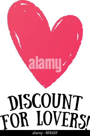Dessin à la main coeur avec crayon de couleur. Pour la Saint-Valentin promotions, invitations, cartes, bannières, décoration. Vector illustration. Illustration de Vecteur