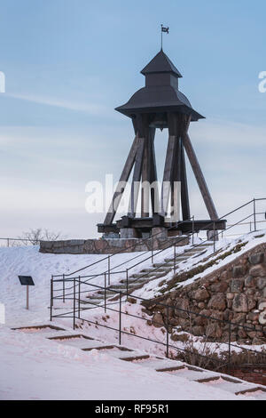 Le Gunillaklockan Gunilla bell () à la colline du château. Uppsala, Suède, Scandinavie. Banque D'Images