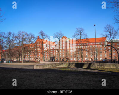 HELSINKI, FINLANDE-MARS 27, 2016 : Tyical de la ville ville de banlieue Banque D'Images