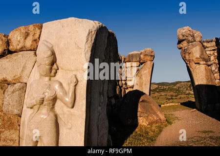 Le roi porte dans les murs de l'Hattusas, la capitale des hittites. XVI-XIIIc. La Turquie, Hattusas Kharkov DE LA C.-B. Banque D'Images
