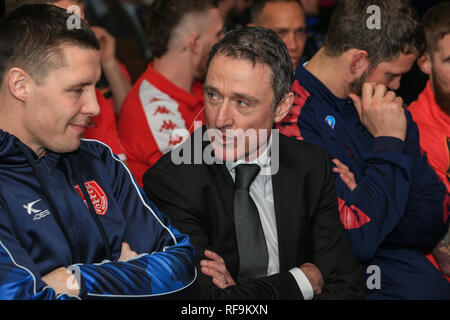 24 janvier 2019, Old Trafford, Manchester, Angleterre, Betfred Lancement Super League 2019 ; Credit : Mark Cosgrove/News Images Banque D'Images