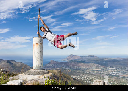 Table Mountain National Park offre beaucoup de belles randonnées dans un parc urbain à Cape Town, Province de Western Cape, Afrique du Sud. Banque D'Images