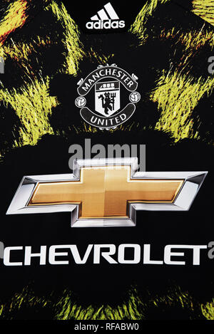 EA Sports Manchester United Jersey en édition limitée. Banque D'Images