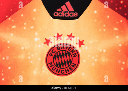 Le FC Bayern Munchen limited edition EA Sports dans le New Jersey. Banque D'Images