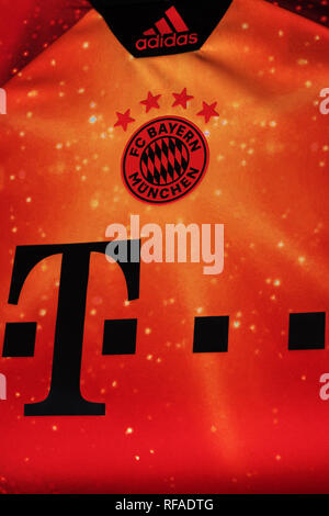 Le FC Bayern Munchen limited edition EA Sports dans le New Jersey. Banque D'Images