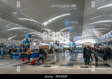 Jakarta, Indonésie - Janvier 2019 Kualanamu : architecture de l'aéroport international de Medan, au nord de Sumatra, en Indonésie. Banque D'Images