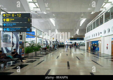 Jakarta, Indonésie - Janvier 2019 Kualanamu : architecture de l'aéroport international de Medan, au nord de Sumatra, en Indonésie. Banque D'Images