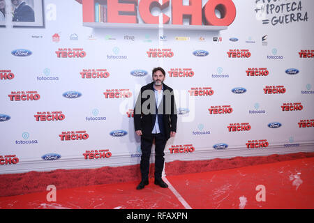 Madrid, Espagne. 24 janvier, 2019. Fernando Tejero, acteur espagnol, assistait à la première, posant dans le photocall. Un film réalisé par Juana Macias avec Jordi Sánchez, Silvia Abril, Daniel Guzmán, Malena Alterio. Credit : Jesús Encarna/Alamy Live News Banque D'Images