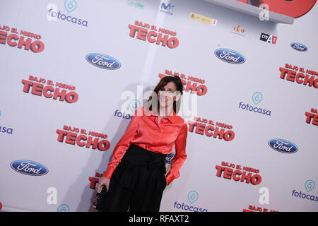 Madrid, Espagne. 24 janvier, 2019. Malena Alterio, actrice espagnole, assistait à la première, posant dans le photocall. Un film réalisé par Juana Macias avec Jordi Sánchez, Silvia Abril, Daniel Guzmán, Malena Alterio. Credit : Jesús Encarna/Alamy Live News Banque D'Images