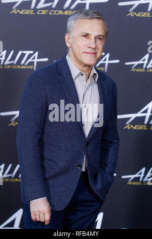 Madrid, Espagne. 25 Jan, 2019. Christoph Waltz assiste à l'alita photocall à Villamagna Hôtels à Madrid le 25 janvier 2019. Credit : Jimmy Olsen/Media Espagne*** ***aucune perforation/Alamy Live News Banque D'Images