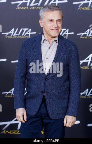 Madrid, Espagne. 25 Jan, 2019. Christoph Waltz assiste à l'alita photocall à Villamagna Hôtels à Madrid le 25 janvier 2019. Credit : Jimmy Olsen/Media Espagne*** ***aucune perforation/Alamy Live News Banque D'Images