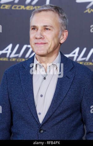 Madrid, Espagne. 25 Jan, 2019. Christoph Waltz assiste à l'alita photocall à Villamagna Hôtels à Madrid le 25 janvier 2019. Credit : Jimmy Olsen/Media Espagne*** ***aucune perforation/Alamy Live News Banque D'Images