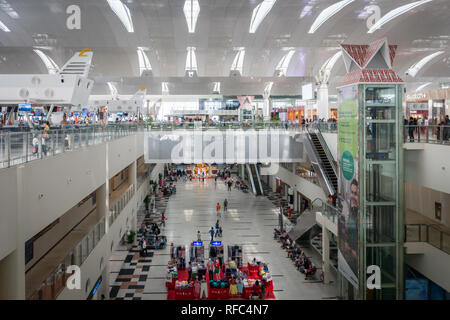 Jakarta, Indonésie - Janvier 2019 Kualanamu : architecture de l'aéroport international de Medan, au nord de Sumatra, en Indonésie. Banque D'Images