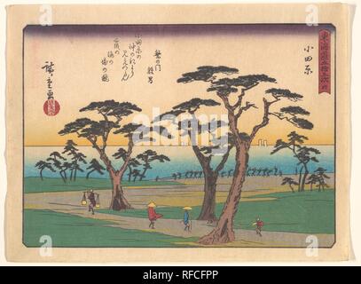 . Artiste : Utagawa Hiroshige (Japonais, Tokyo (EDO) 1797-1858 Tokyo (EDO)). Culture : le Japon. Dimensions : 7 x 9 in. (17,8 x 22,9 cm). Date : début du xxe siècle. Musée : Metropolitan Museum of Art, New York, USA. Banque D'Images