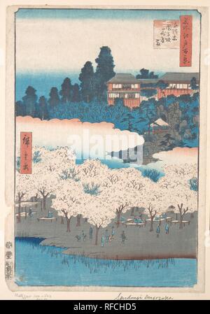 Dangozaka Sendagi. Artiste : Utagawa Hiroshige (Japonais, Tokyo (EDO) 1797-1858 Tokyo (EDO)). Culture : le Japon. Dimensions : Aiban ; H. 13 7/8 in. (35,2 cm) ; W. 9 3/4 in. (24,8 cm). Date : 1856. Musée : Metropolitan Museum of Art, New York, USA. Banque D'Images