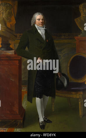 Charles Maurice de Talleyrand Périgord (1754-1838), prince de Talleyrand. Artiste : Pierre Paul Prud'hon (Français, Cluny 1758-1823 Paris). Dimensions : 85 x 55 7/8 in. (215,9 x 141,9 cm). Date : 1817. La gardienne, une figure politique brillant qui a servi sous tous les Français à partir de la règle de Louis XVI Louis-Philippe, a commandé ce portrait de Prud'hon en 1817. L'artiste avait déjà peint deux portraits de Talleyrand à Napoléon pour le Château de Compiègne : une en 1806 (Château de Valençay) et un autre en 1807 (Musée Carnavalet, Paris). La pose ici est basée sur la photo 1807 whi Banque D'Images