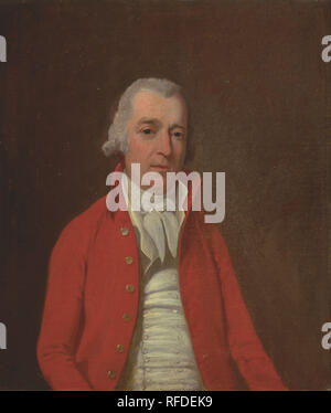 Portrait d'un homme inconnu. Date/Période : Ca. 1778. La peinture. Huile sur toile. Hauteur : 343 mm (13,50 po) ; Largeur : 292 mm (11,49 po). Auteur : Francis Wheatley. Banque D'Images