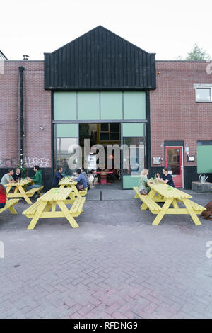 Skate Cafe, Amsterdam Noord, Pays-Bas Banque D'Images