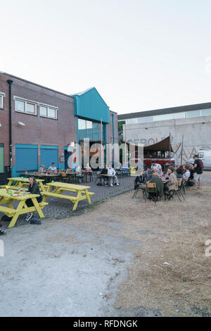 Skate Cafe, Amsterdam Noord, Pays-Bas Banque D'Images